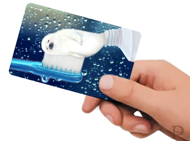 あざらしのICカードステッカー